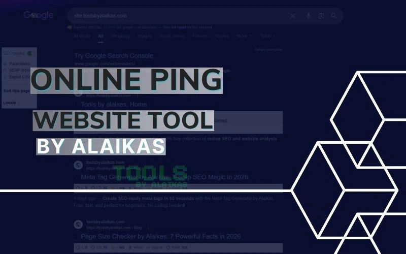 Online Ping Website Tool Alaikas